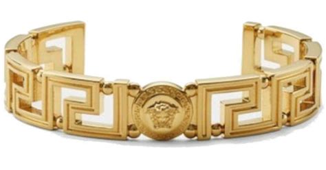 bracciale oro stile versace|Bracciale Greca Oro .